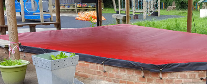 Custom made school sandpit cover