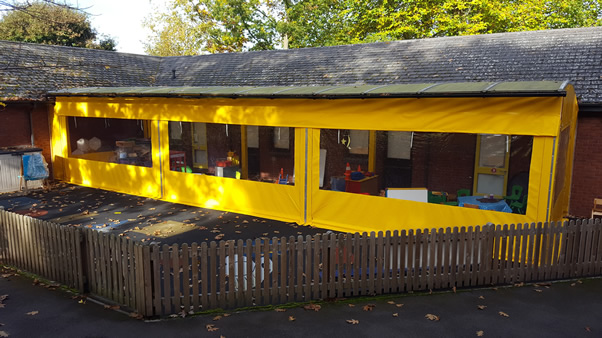 outdoor classroom curtains