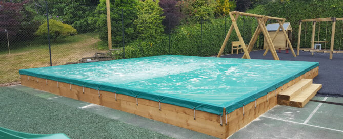 Extra large school sandpit cover