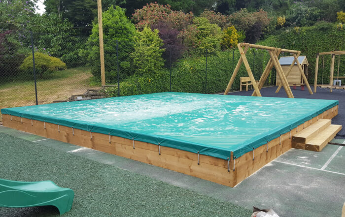 Extra large school sandpit cover
