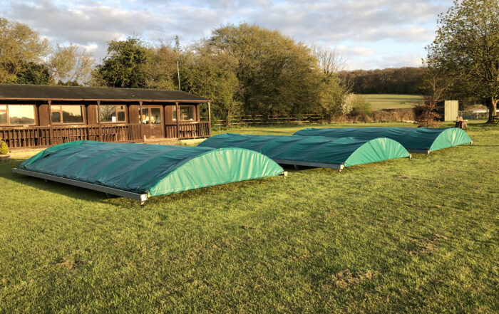 Durable outdoor PVC cricket covers