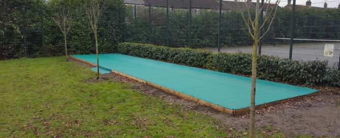 Large protective school sandbox tarpaulin