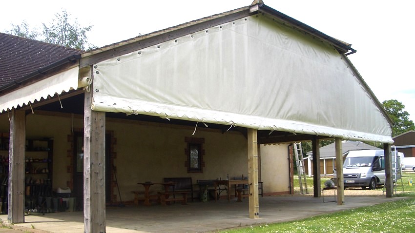 industrial outdoor pavillion protective covers