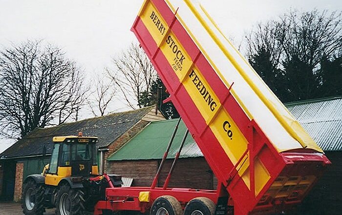 tractor tipping trailer tarpaulin cover