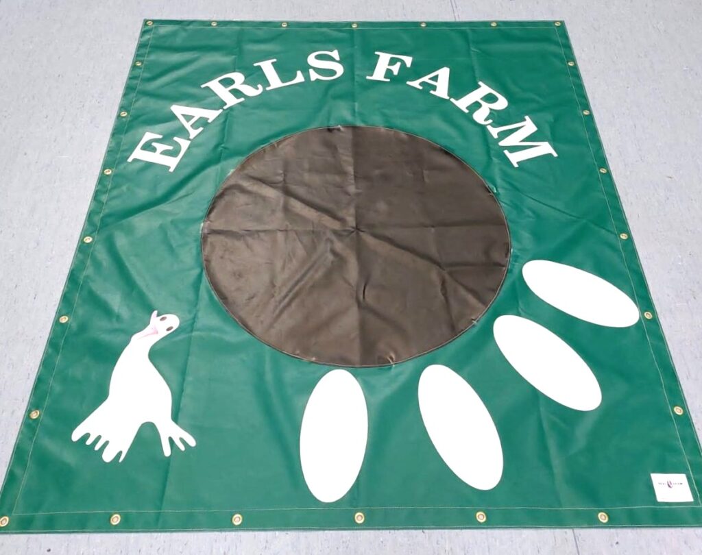 Custom aunt sally tarpaulin sheet