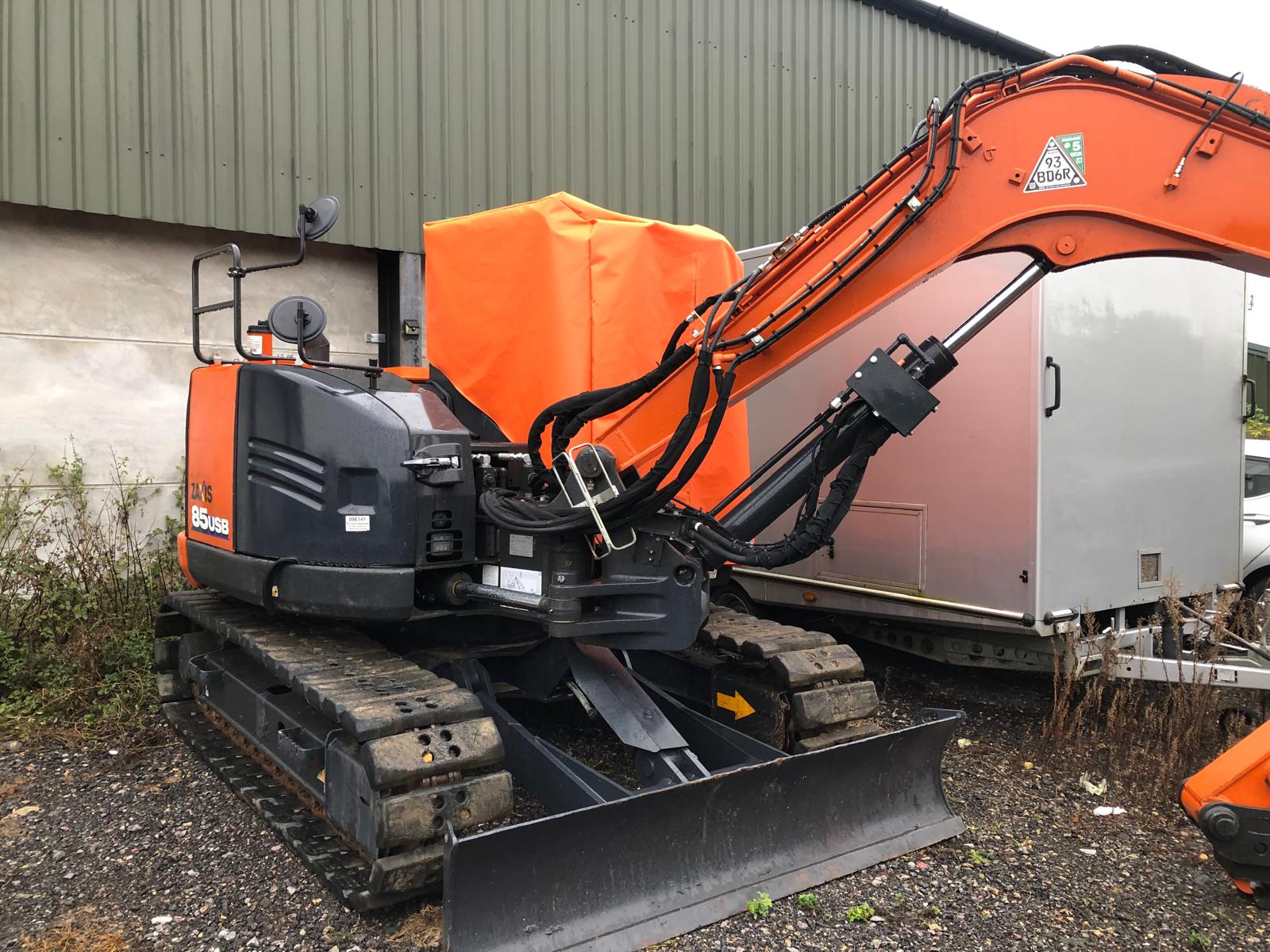 Bespoke Hitachi digger tarpaulin cover