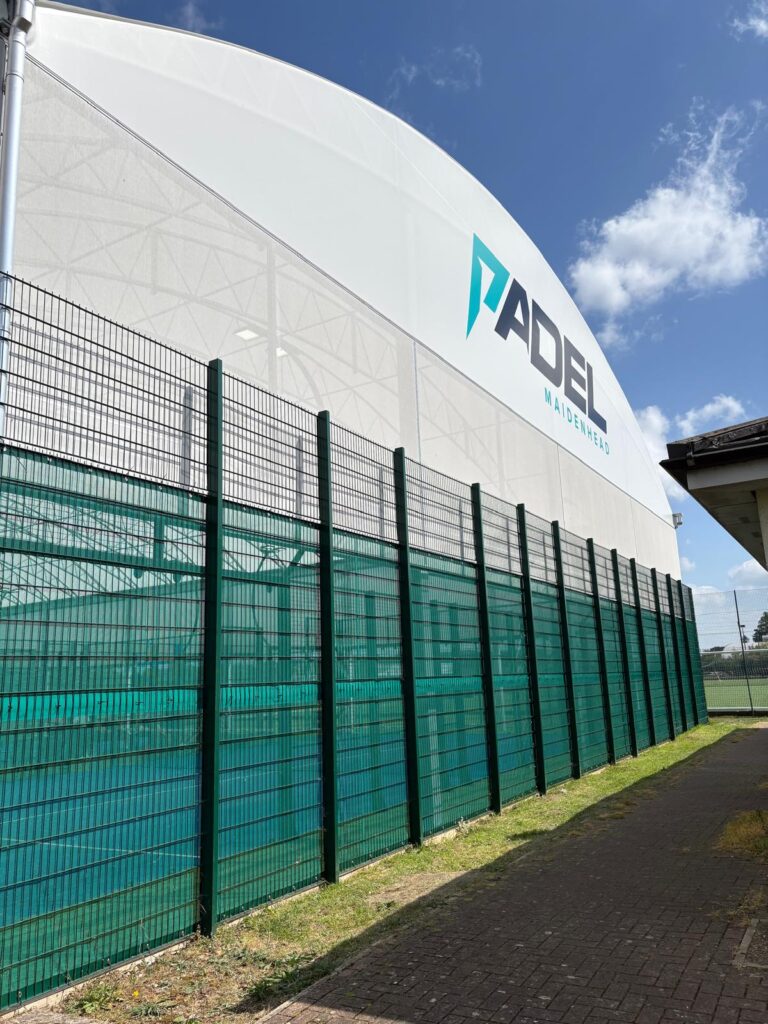Protective covers for padel court