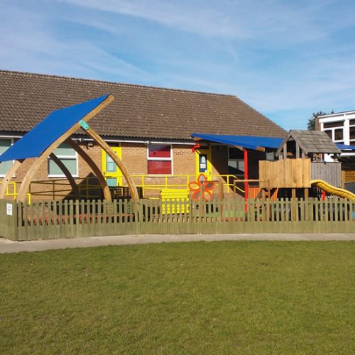 School playground custom shade sails