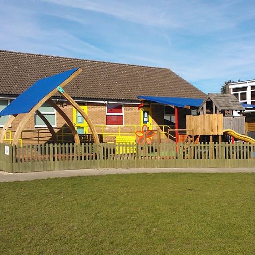 School playground custom shade sails